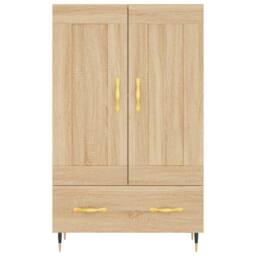 Berkfield Home Highboard Sonoma Oak 69.5x31x115 cm Engineered Wood in Brown - thumbnail 5