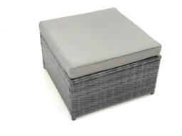 Fimous Rattan Garden Furniture Set Outdoor 8 Seater Patio Conversation Sets with Glass Top Coffee Table in Dark Grey - thumbnail 6