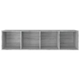 Berkfield Home Book Cabinet/TV Cabinet Grey Sonoma 36x30x143 cm Engineered Wood - Size: 36 x 30 x 143 cm - thumbnail 6