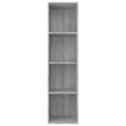 Berkfield Home Book Cabinet/TV Cabinet Grey Sonoma 36x30x143 cm Engineered Wood - Size: 36 x 30 x 143 cm - thumbnail 3