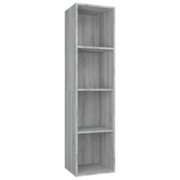 Berkfield Home Book Cabinet/TV Cabinet Grey Sonoma 36x30x143 cm Engineered Wood - Size: 36 x 30 x 143 cm - thumbnail 2