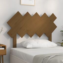 Berkfield Home Bed Headboard Honey Brown 104x3x80.5 cm Solid Wood Pine - thumbnail 1