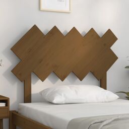Berkfield Home Bed Headboard Honey Brown 104x3x80.5 cm Solid Wood Pine - thumbnail 3
