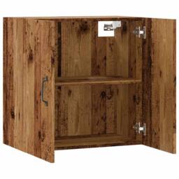 Berkfield Home Wall Cabinet Old Wood 60x31x60 cm Engineered Wood in Brown - Size: 60 x 31 x 60 cm - thumbnail 5