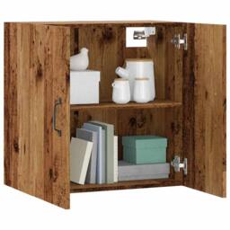 Berkfield Home Wall Cabinet Old Wood 60x31x60 cm Engineered Wood in Brown - Size: 60 x 31 x 60 cm - thumbnail 2