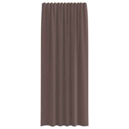 Berkfield Home Voile Curtains with Tab Top 2 pcs Brown - thumbnail 4