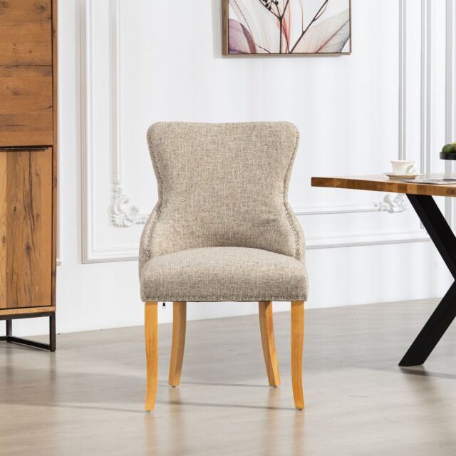 Artemis Home Olivola Fabric Dining Chairs - Set of 2 in Light Brown - Size: 2 Pack - image 1