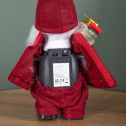 Samuel Alexander 35cm Battery Operated Walking Christmas Musical Gonk in Red - thumbnail 7