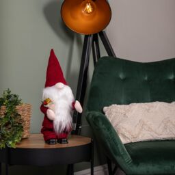 Samuel Alexander 35cm Battery Operated Walking Christmas Musical Gonk in Red - thumbnail 2