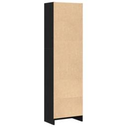 Berkfield Home Decorative Bookcase Black Oak 40x24x143 cm Engineered Wood - Size: 40 x 24 x 143 cm - thumbnail 7