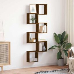 Berkfield Home Wall Cube Shelves 6 pcs Brown Oak 30x15x30 cm - Size: 30 x 15 x 30 cm - thumbnail 3