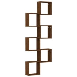 Berkfield Home Wall Cube Shelves 6 pcs Brown Oak 30x15x30 cm - Size: 30 x 15 x 30 cm - thumbnail 4
