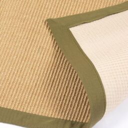 Esselle Swinton Sisal Jute Medium Boucle Rug in Green - Size: 160 cm x 230 cm - thumbnail 3