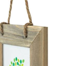 "Nicola Spring Rustic Hearts Hanging Photo Frames - 6 x 4"" - Natural - Pack of 5" - thumbnail 4