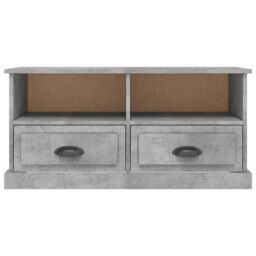 Berkfield Home TV Cabinet Concrete Grey 93x35.5x45 cm Engineered Wood - thumbnail 6