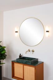 Lucide 'JESSE' Dimmable Stylish Decorative Bathroom Glass Wall Light 2xG9 in Black - thumbnail 5