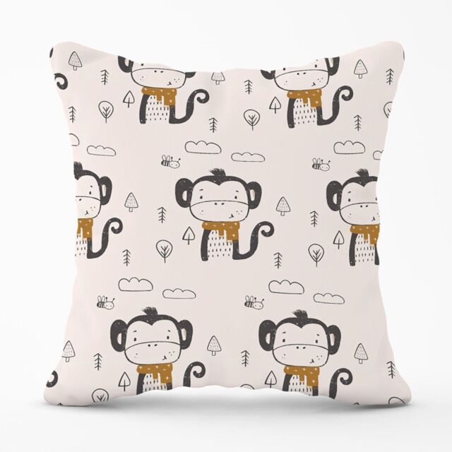 Warren Reed - Designer Monkey Forest Outdoor Cushion - Size: 45 cm x 45 cm - image 1
