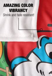 The Smurfs Papa Smurf Silky Touch Super Soft Throw Blanket 152 X 127 cm in White - thumbnail 4