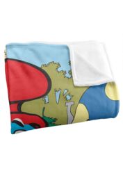 The Smurfs Papa Smurf Silky Touch Super Soft Throw Blanket 152 X 127 cm in White - thumbnail 3