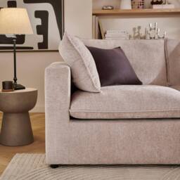 The Great Sofa Company Taylor Modular Chunky Chenille Corner Sofa in Light Beige - thumbnail 5