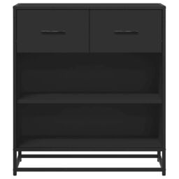 Berkfield Home Sideboard Black 68x35x76 cm Engineered Wood - Size: 68 x 35 x 76 cm - thumbnail 4