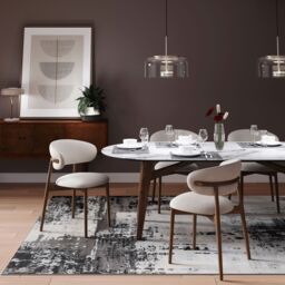 Kukoon Silver Grey Modern Contemporary Abstract Medium Size Area Rug 120cm x 170cm - Size: 120 cm x 170 cm - thumbnail 3