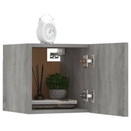 Berkfield Home Wall Mounted TV Cabinet Grey Sonoma 30.5x30x30 cm - thumbnail 6