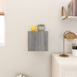 Berkfield Home Wall Mounted TV Cabinet Grey Sonoma 30.5x30x30 cm - thumbnail 4