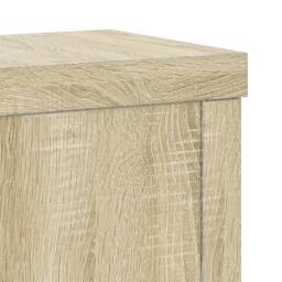 Berkfield Home Plant Stands 2 pcs Sonoma Oak 15x15x20 cm Engineered Wood in Light Tan - Size: 15 x 15 x 20 cm - thumbnail 8