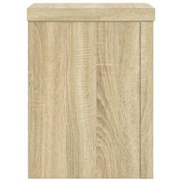 Berkfield Home Plant Stands 2 pcs Sonoma Oak 15x15x20 cm Engineered Wood in Light Tan - Size: 15 x 15 x 20 cm - thumbnail 5