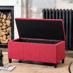 Artemis Home Henbury Storage Ottoman in Red - thumbnail 2