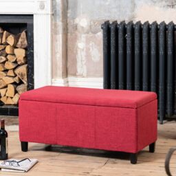 Artemis Home Henbury Storage Ottoman in Red