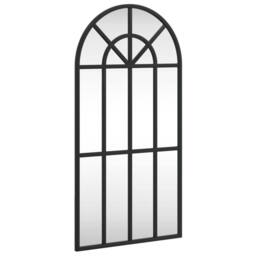 Berkfield Home Wall Mirror Black 30x60 cm Arch Iron - thumbnail 3