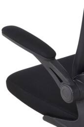 Living and Home Black Mesh Office Chair for Home & Office with Adjustable Headrest - thumbnail 9