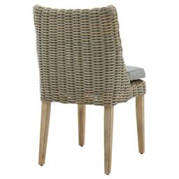 Lemon Pavilion Furniture and Decor Capri Collection Outdoor Round Dining Chair - L52 x W52 x H90 cm in Beige - thumbnail 3