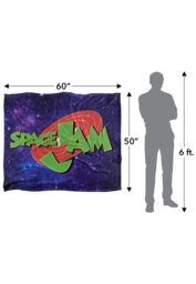 Warner Brothers Space Jam Silky Touch Super Soft Throw Blanket 152x127cm in White - Size: 152x127 cm - thumbnail 3