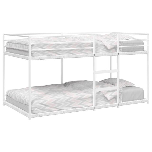 Berkfield Home Bunk Bed without Mattress White 100x190 cm Steel - image 1