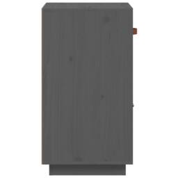 Berkfield Home Sideboard Grey 34x40x75 cm Solid Wood Pine - Size: 34 x 40 x 75 cm - thumbnail 8