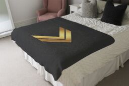 Benjamin Tate Design Arrow Gold Blanket in Natural - Size: 120 cm x 150 cm - thumbnail 3