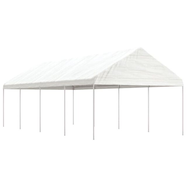 Berkfield Home Gazebo with Roof White 8.92x4.08x3.22 m Polyethylene - image 1