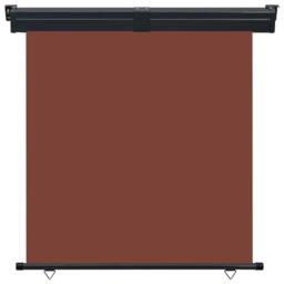 Berkfield Home Balcony Side Awning 160x250 cm Brown - thumbnail 1