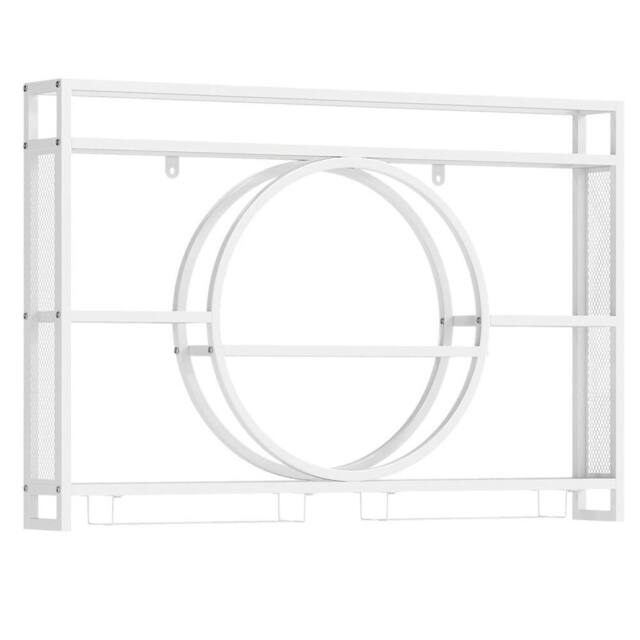 Hinsinc 5-Tier Wall Mounted White Wine Storage Rack - Size: 0.6m2 - image 1