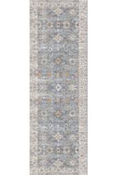 THE RUGS Samira Washable Persian Classic Rug - Durable Soft Polyester Pile in Light Blue - Size: 60 cm x 180 cm - thumbnail 3