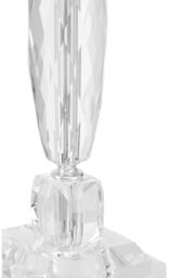 Orsina Shiny Crystal Table Lamp With Textured Base, Decorative Illuminant For Bedroom, Luminous Accent Light in White - thumbnail 3