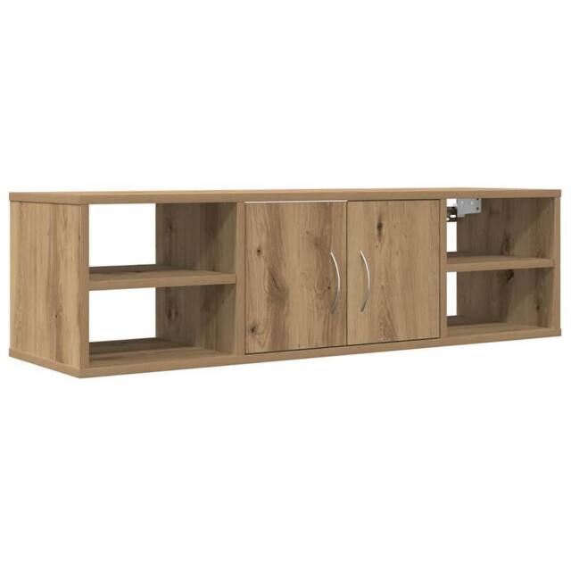 Berkfield Home Wall Cabinet Artisan Oak 101x30x29 cm Engineered Wood in Brown - Size: 101 x 30 x 29 cm - image 1