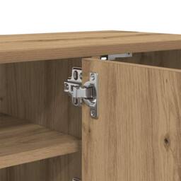 Berkfield Home Wall Cabinet Artisan Oak 101x30x29 cm Engineered Wood in Brown - Size: 101 x 30 x 29 cm - thumbnail 9