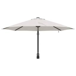 Berkfield Home Wall-mounted Garden Parasol with LEDs Sand 248 cm in Beige - thumbnail 4