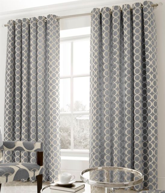 Luxury Living Luxury Heaviest Chenille Curtains - Pair in Silver - Size: 229 cm width x 274 cm drop - image 1
