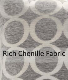 Luxury Living Luxury Heaviest Chenille Curtains - Pair in Silver - Size: 229 cm width x 274 cm drop - thumbnail 2