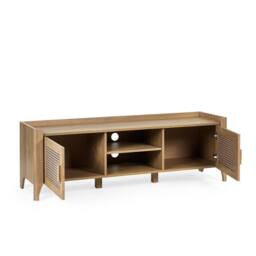 Cheshire Premium Melrose Media Unit in Oak in Light Oak - thumbnail 2